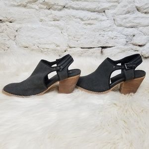 Reba Kicker Cut Out Booties Heels
